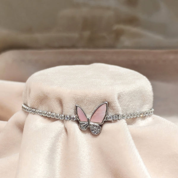 Butterfly Bliss Silver Bracelet