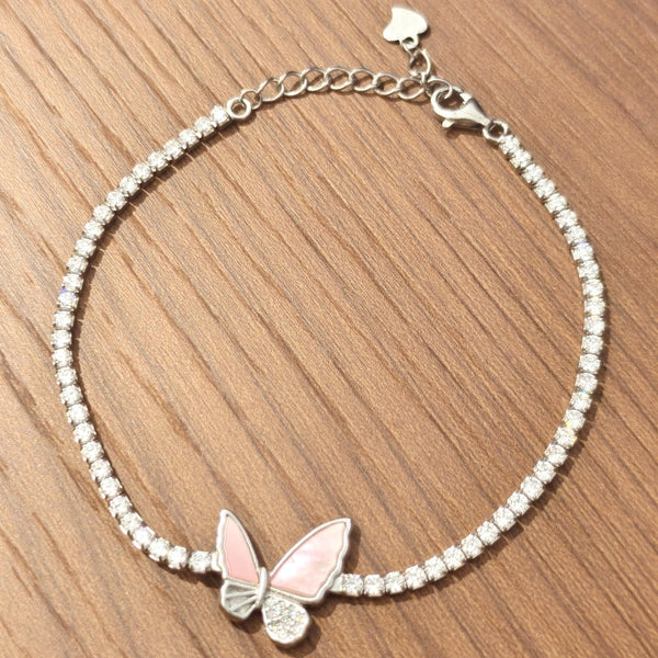 Butterfly Bliss Silver Bracelet