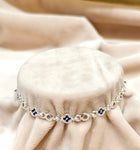 Minimalist Round Charm Silver Bracelet