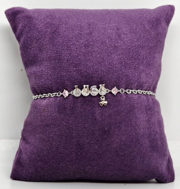Dainty Beaded Sterling Silver Bracelet