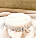 Dainty Beaded Sterling Silver Bracelet