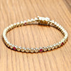 Dainty Beaded Sterling Silver Bracelet