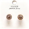 Rose Gold Heart Sterling Silver Earrings