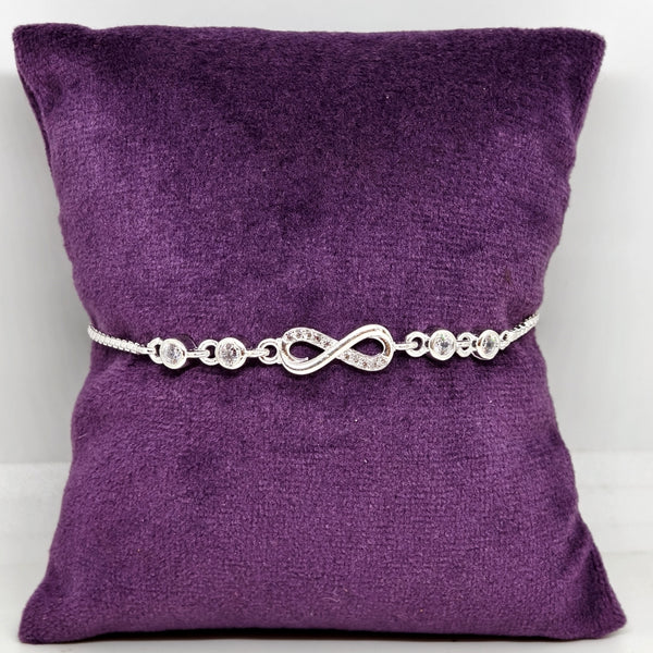 Eternal Knot Sterling Silver Bracelet