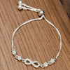 Eternal Knot Sterling Silver Bracelet