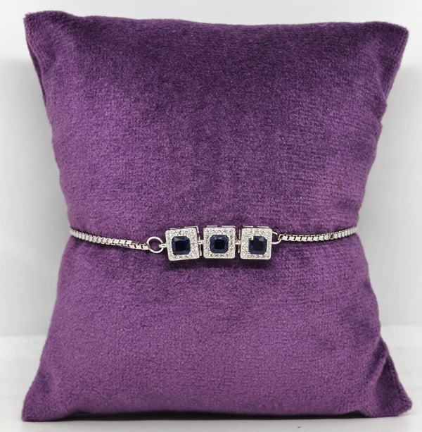 Diamond Touch Silver Bracelet