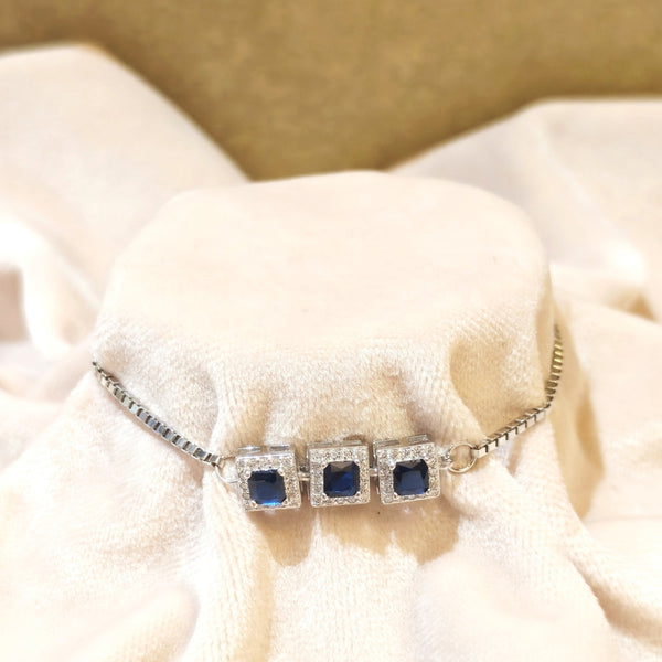 Diamond Touch Silver Bracelet