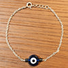 Blue Evil Eye Silver Bracelet