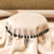 Midnight Black Bead Silver Bracelet