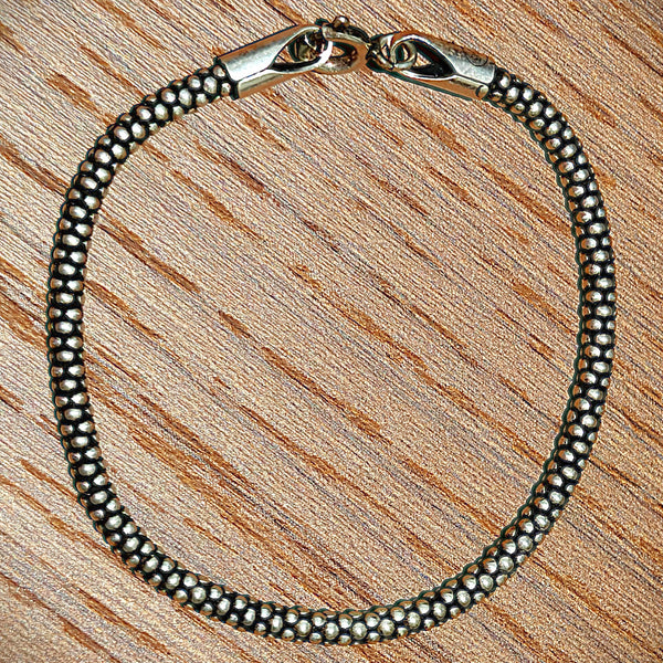 Elegant Serpent Silver Bracelet