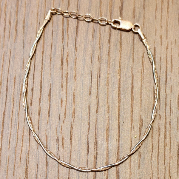Rose Gold Charm Silver Bracelet