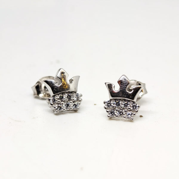 Classic Floral Sterling Silver Stud Earrings