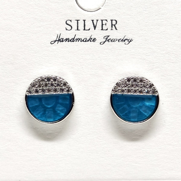 Crescent Moon Sterling Silver Earrings