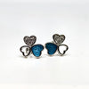 Classic Floral Sterling Silver Stud Earrings