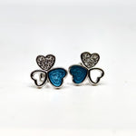 Classic Floral Sterling Silver Stud Earrings