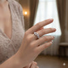 Elegant Sparkle silver ring