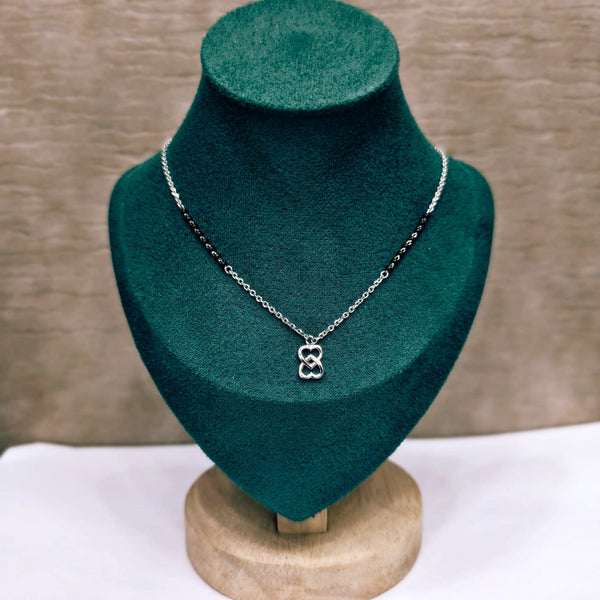 Love Spark Heart Silver Mangalsutra