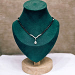 Crystal Touch Silver Mangalsutra