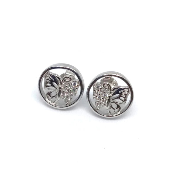 Celeste Butterfly Glow SIlver Earrings