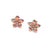Serenity Rosé Drop Silver Earrings