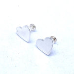 Celeste Heart Glow Silver Earrings