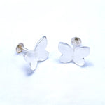 Velora Butterfly Spark Silver Earrings