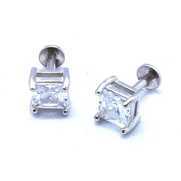 Serene Drop Silver Earrings