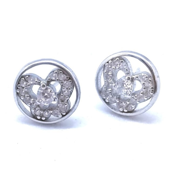 Shimmer Wing Butterfly Silver Earrings