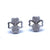 Frost Petal Silver Earrings