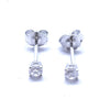 Nova Twist Hoops Silver Earrings