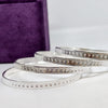 Vintage Floral Engraved Sterling Silver Bangle