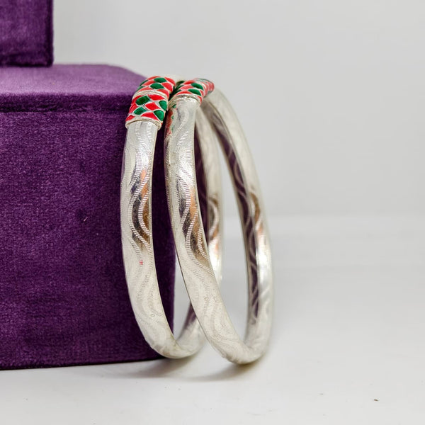 Classic Grace Sterling Silver Bangle Set