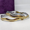 Luxe Aura Sterling Silver Gold Plated Bangle