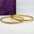 Eternal Gold Sterling Silver Bangle