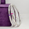 Modern Geometric Sterling Silver Bangle