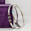 Contemporary Oval Sterling Silver Bangle