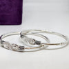 Silver Aura Heritage Bangle