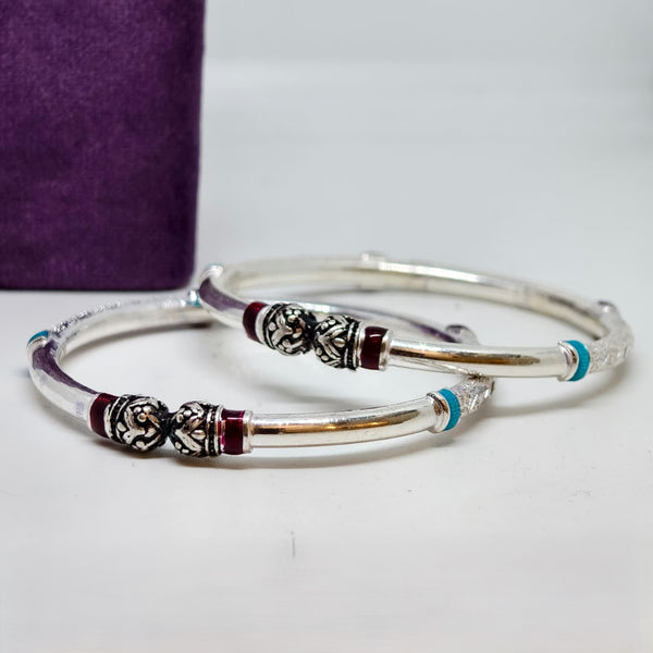 Contemporary Oval Sterling Silver Bangle