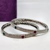 Eternal Bloom Sterling Silver Bangle