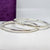 Contemporary Oval Sterling Silver Bangle