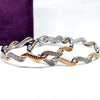 Rose Radiance Diamond Sterling Silver Bangle