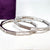 Opulent Glow Diamond Silver Bangle