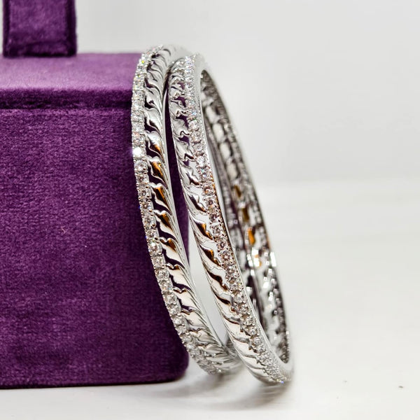 Eternal Brilliance Diamond Silver Bangle