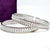 Aurora Crystal Diamond Silver Bangle