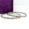 Velvet Radiance Silver Diamond Bangle