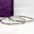 Noble Sparkle Sterling Silver Diamond Bangle