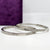 Celestial Rose Diamond Silver Bangle