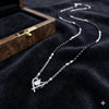 Crystal Heart Silver Mangalsutra