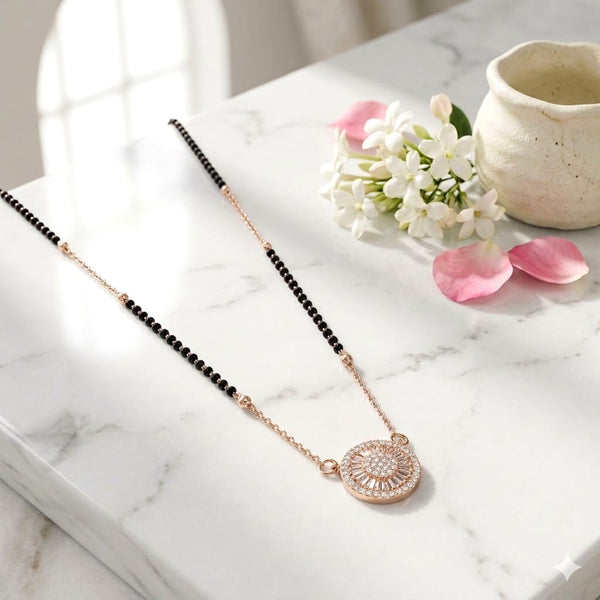 Elegant Drop Silver Mangalsutra
