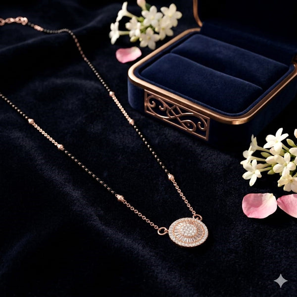 Elegant Drop Silver Mangalsutra